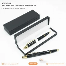 Souvenir Promosi Box Ubi & Pen Metal PM 33